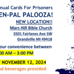 8th Annual Cards For Prisoners PEN-PAL PALOOZA!